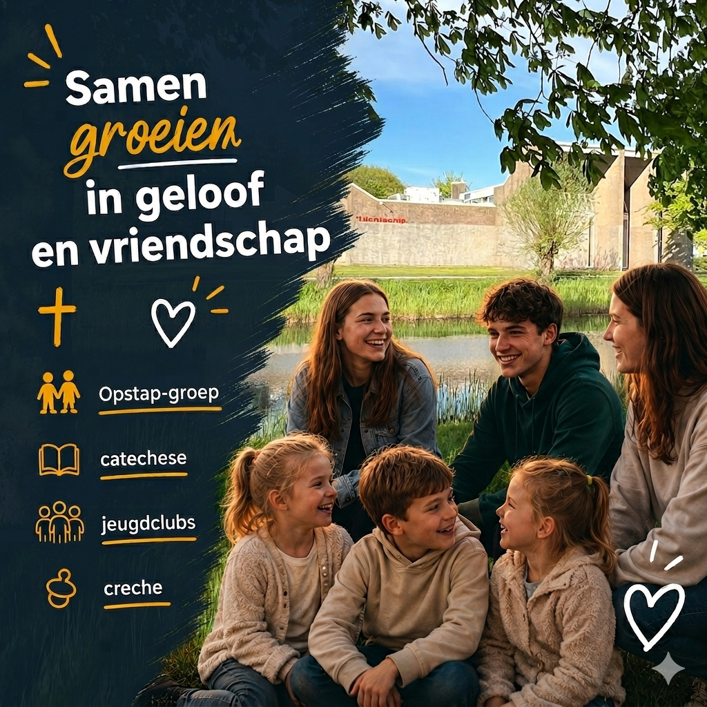 Jongeren voor de kerk